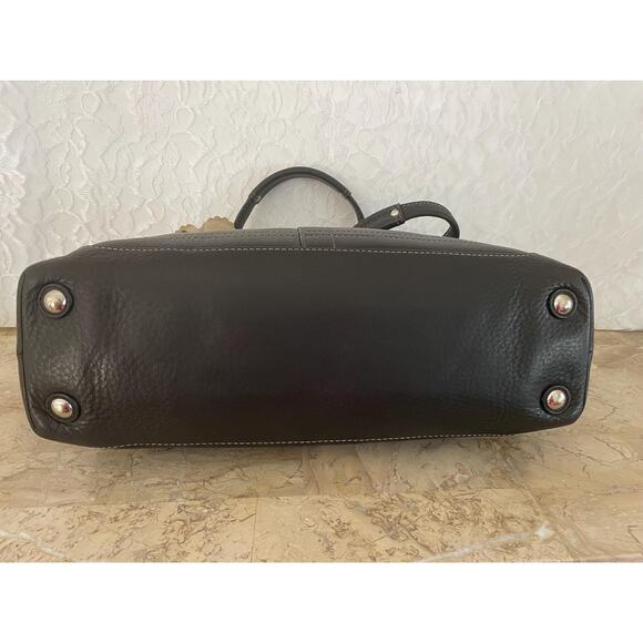 Vintage Coach Penelope black pebble leather shoulder bag tote Serial F14425 - Picture 6 of 10